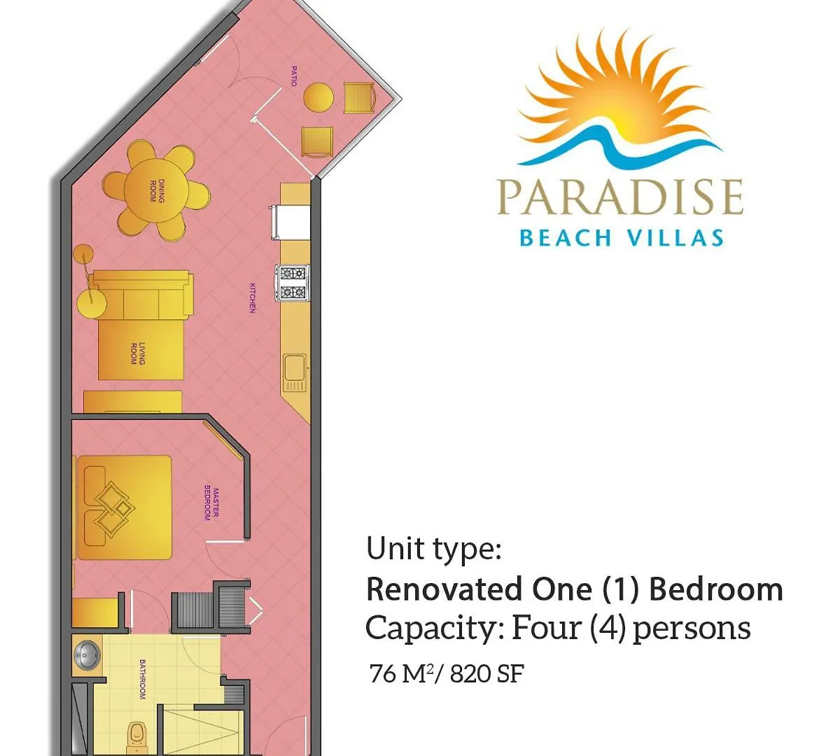 One Bedroom Oasis At Paradise Beach Villas Resort Palm Beach